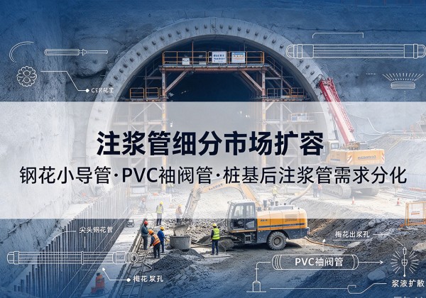眉县注浆管细分市场扩容，隧道钢花小导管、PVC 袖阀管、桩基后注浆管需求分化